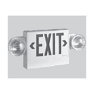 120V/277V COOPER SURE-LITES LPXDHNC Exit Sign with Double Face Red Emergency 